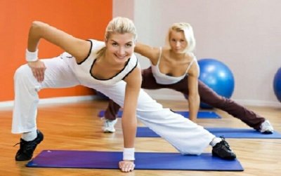 Занятия в спортзале
